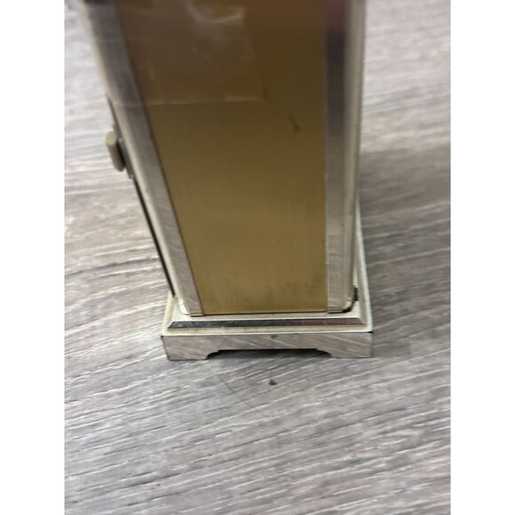Vintage Germany Bulova Quartz Brass/Plastic Carriage Clock T2 B1307 288 Runs - Picture 6 of 6